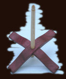 Purpleheart with Ash shaft Turkish Spindle